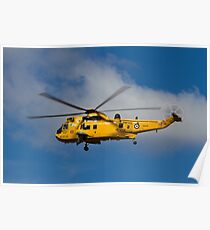 RAF Search and Rescue Sea King Poster