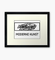 Moderne Kunst be like Framed Print