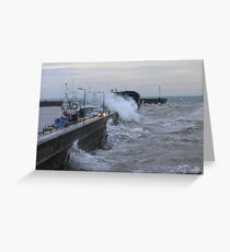 WAVES AT BRIDLINGTON Greeting Card
