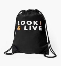 Look & Live Bible Verse Christian Faith Christ Drawstring Bag