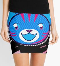 Orange tabby cat orange tabby Eighties Retro Violet and Purple Mini Skirt