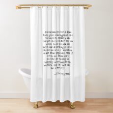 She was beautiful - F Scott Fitzgerald Shower Curtain