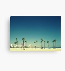 Summer Beach Blue Canvas Print