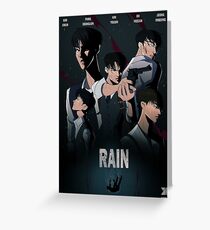 KNK RAIN Greeting Card
