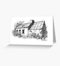 The old cottage, Kerry, Eire Greeting Card