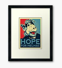 Hope For Melmac, Obama Yes We Can Parody With Alf Alien, Original Design T-Shirt, tshirt, tee, jersey, poster, artwork Framed Print