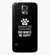 My Miniature Pinscher Makes Me Happy - Gift For Miniature Pinscher Parent Case/Skin for Samsung Galaxy