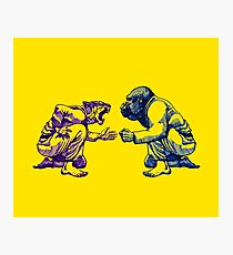 Martial Arts - Way of Life #1 - tiger vs gorilla - Jiu jitsu, bjj, judo Photographic Print