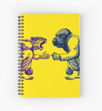 Martial Arts - Way of Life #1 - tiger vs gorilla - Jiu jitsu, bjj, judo Spiral Notebook