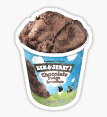 Ben and Jerry's Chocolate Fudge Brownie Ice Cream Pint Sticker