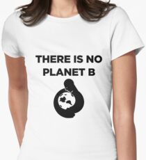 There Is No Planet B! Women's Fitted T-Shirt