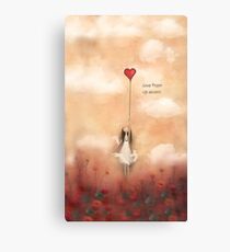 loVe from up above Canvas Print