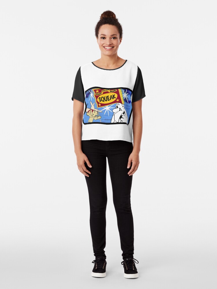 Alternate view of Space Deputy Award for Squeak Chiffon Top