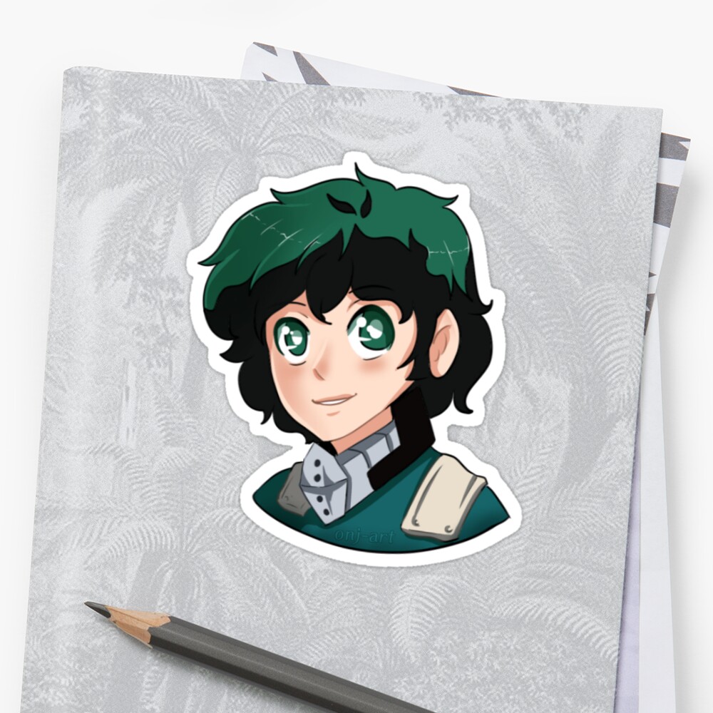 "BNHA Deku Stickers" Stickers by Onj-Art | Redbubble