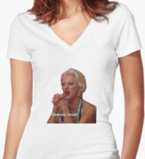 Thank You Jovani- Dorinda Women's Fitted V-Neck T-Shirt