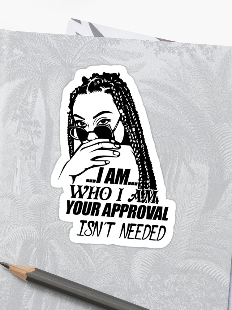 Braids Hairstyle Black Woman Life Quotes Diva Queen Sticker By