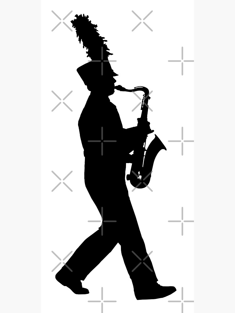 "Marching Tenor Saxophone" Poster by Vistascribe Redbubble