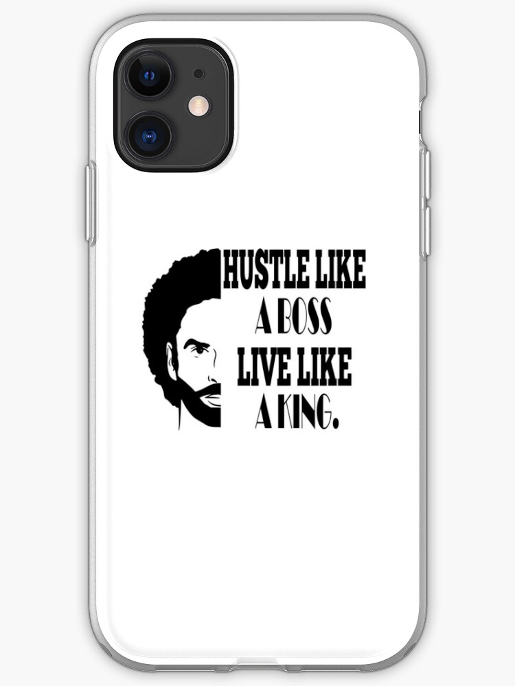 Black Man Male Handsome King Power Life Quotes Iphone Case