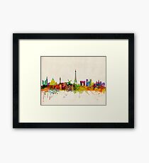 Paris Skyline Gerahmtes Wandbild