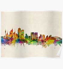 Sydney Skyline Poster