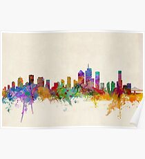 Brisbane Australia Skyline Cityscape Poster