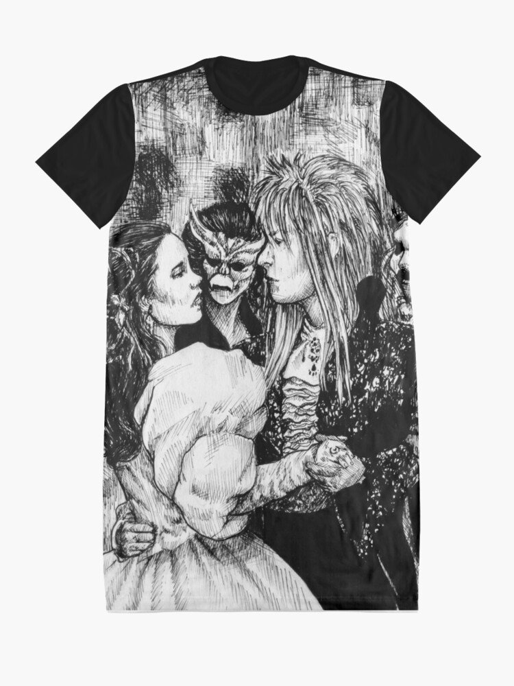 Alternate view of Labyrinth masquerade ball Graphic T-Shirt Dress