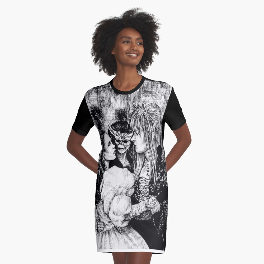 Labyrinth masquerade ball Graphic T-Shirt Dress