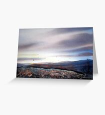 North Yorkshire Moors at Twilight Greeting Card