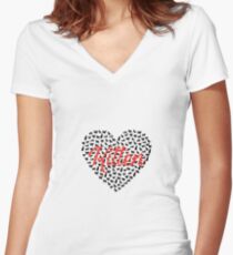 cement Women's Fitted V-Neck T-Shirt