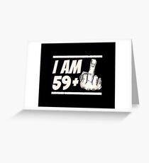 Meilenstein 60. Geburtstag - Gag Bday Witz Geschenkidee: 59 + 1 Grußkarte