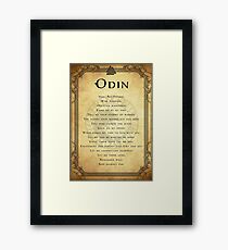 Lámina enmarcada Oración a Odin