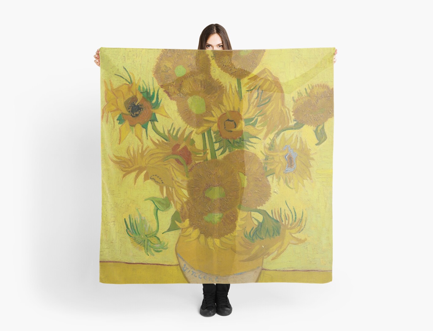"Vincent Van Gogh Sunflowers" Scarf by AtticSalt Redbubble