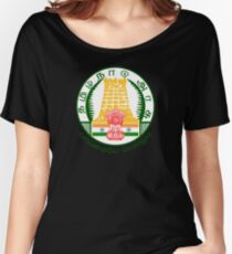 Emblem of Tamil Nadu, India Women's Relaxed Fit T-Shirt