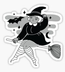 flying at midnight Sticker