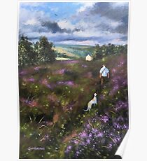 Heading up Penistone crags.. Poster