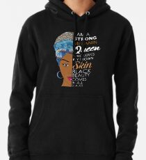 Starke schwarze Melaninkönigin Hoodie