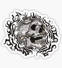 Skull & Candle design Sticker