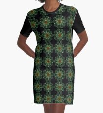Kaleidoscope Flower 05 Graphic T-Shirt Dress