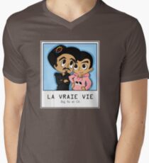 Bigflo and Oli THE REAL LIFE Men's V-Neck T-Shirt