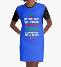 Christmas Cheer Elf Movie T-Shirt Graphic T-Shirt Dress