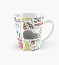 Taza cónica La La Land Illustration Jazz Saxophone Music Musical