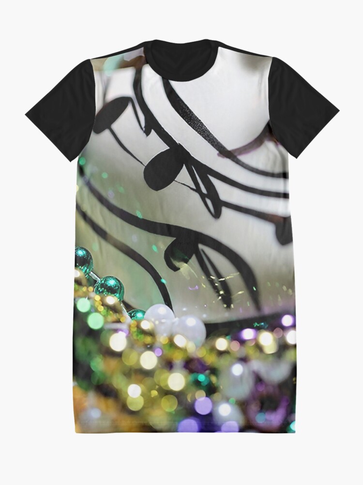 Alternate view of Mardi Gras I Graphic T-Shirt Dress