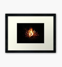 Open Fire Framed Print