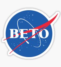 Beto O'Rourke NASA Logo Sticker
