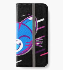 Orange tabby cat orange tabby Eighties Retro Violet and Purple iPhone Flip-Case/Hülle/Klebefolie