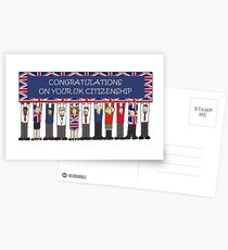 UK Citizenship Congratulations Postcards