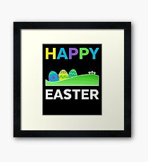 Happy Easter Easter Egg Celebration Gift Framed Print