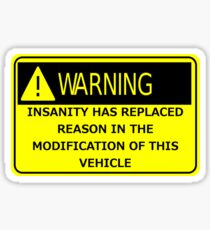 Rat Rod Warning Sticker