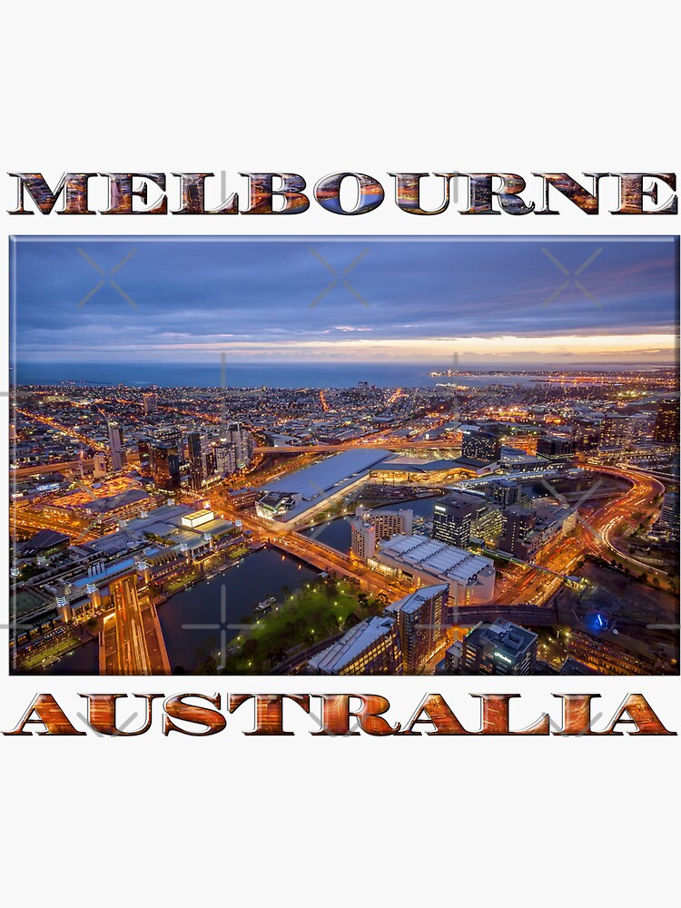 Stunning Melbourne (poster on white) by RayW