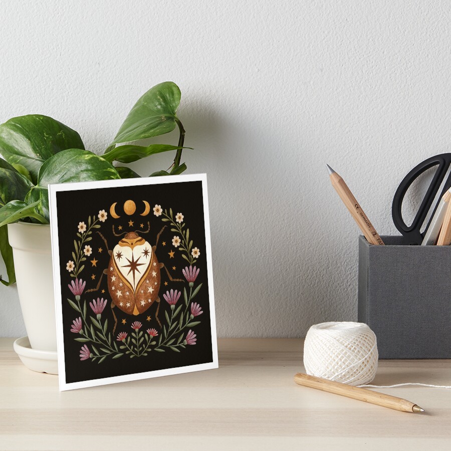 Magic beetle Art Board Print